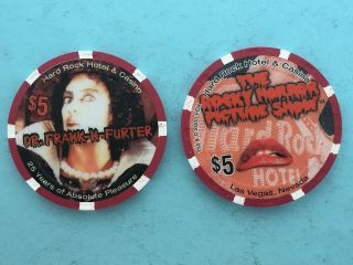 Hard Rock Rocky Horror $5 Casino Chip - Mint/new