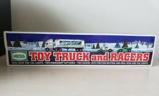Hess Toy Truck And Racers - Nib With Bag