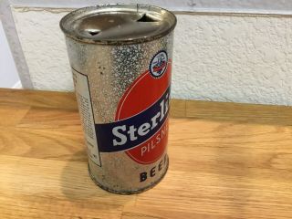 Sterling (136 - 33) OI flat top beer can by Sterling,  Evansville,  IN 6