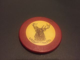 Bpoe Elks Lodge 93 Poker Chip Vintage Casino Gambling
