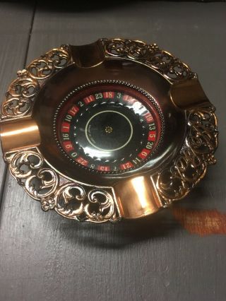 Vintage Roulette Ashtray Las Vegas Made In Japan Wheel