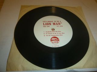 Vintage Lion Oil Record