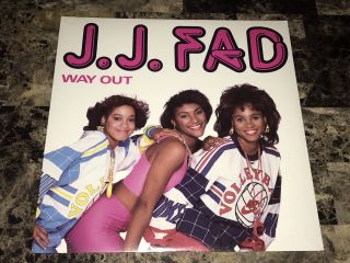 J.  J.  Fad Rare Way Out Vinyl Record Hip Hop Rap Ruthless Eazy E Dr Dre