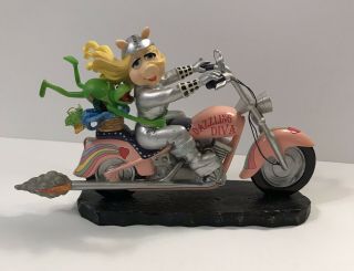 Kermit And Miss Piggy Motorcycle “together 4 - Ever” Muppets Hamilton Col