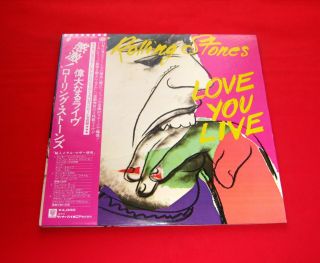 The Rolling Stones 2lps Love You Live W/obi Japan Nm