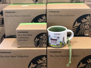 2018 Starbucks You Are Here Yah Ornament Series,  Slovakia 2 Oz Mini Mug Limited