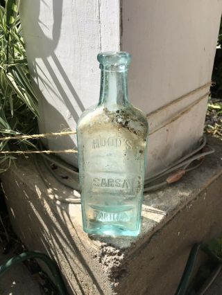 Antique Bottle: Hood Sarsparilla Apothecaries,  Lowell Mass Late 1800’s