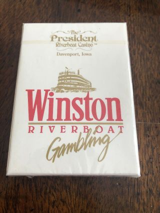 WINSTON RIVERBOAT GAMBLING PLAYING CARDS (THE PRESIDENT RIVERBOAT CASINO) C37 2