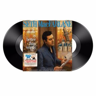 Rare Seth Macfarlane Music Is Better Than Words Black Vinyl 2 Lp Record