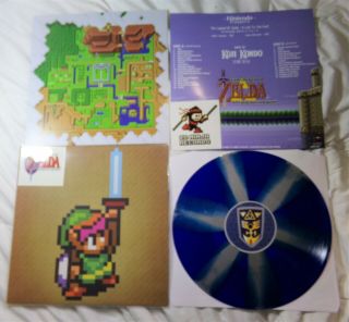 Legend Of Zelda Link To The Past Soundtrack Vinyl Lp Record Blue Silver Variant