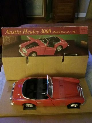 Eduscho Vintage Austin Healey 3000 1961 Scale 1:18 Made In Macau Rare