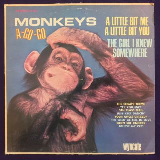 The Chimps Monkeys A - Go - Go Lp Wyncote Garage Psych Rare Vg,