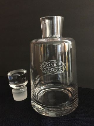 Vintage Chivas Regal Glass Liquor Decanter