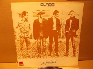 Slade Play It Loud Rock/pop Vinyl Lp 1970.  Signed By Jim/jimmy Lea