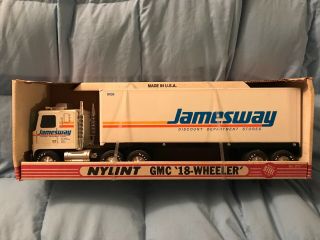 Rare Vintage Nylint 21 Inch Steel Jamesway Semi In The Box
