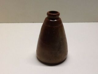 Antique Stoneware Cone Shaped Inkwell