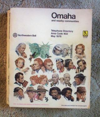 1976 Omaha Nebraska Northwestern Bell Telephone Directory