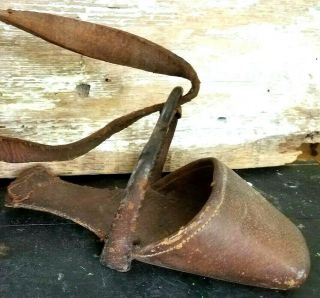 Antique Side Saddle Horse Stirrup Slipper Shoe & Leather Strap Victorian Lady 