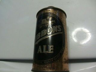Gibbons Ale/beer Cone Top Beer Can W/lion Brewery Beer Cap Wilkes Barre Pa