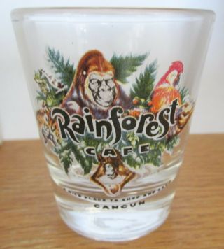 Rainforest Cafe,  Cancun Mexico Short Shot Glass