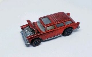 Hot Wheels 1970 Vintage Redline CLASSIC NOMAD Red USA w/ button VHTF LOOSE 2