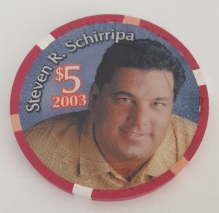 $5 Las Vegas Riviera Steven R.  Schirripa Goomba ' s Guide Casino Chip - UNC 3