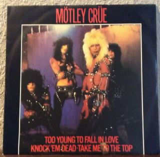 Htf Motley Crue Too Young To Fall In Love Record 12 Inch