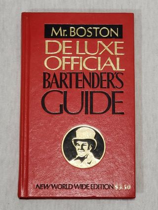 Vintage 1970s Mr.  Boston Deluxe Official Bartender 