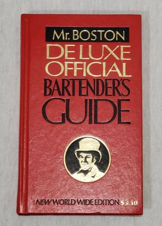 Vintage 1970s Mr.  Boston Deluxe Official Bartender ' s Guide Book Mixology Recipes 3
