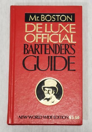 Vintage 1970s Mr.  Boston Deluxe Official Bartender ' s Guide Book Mixology Recipes 5