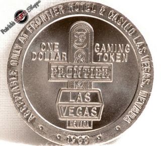 $1 Slot Token Coin Frontier Hotel Casino 1988 Ncm Las Vegas Nevada Rare