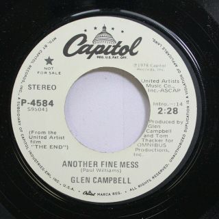 Country Promo 45 Glen Campbell - Another Fine Mess / Another Fine Mess On Capito