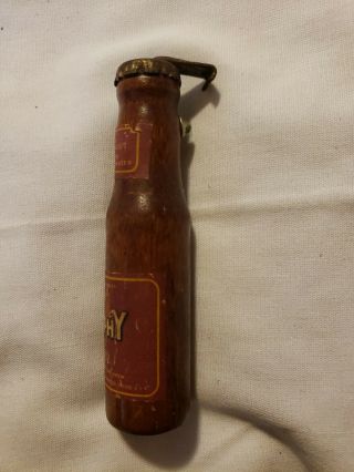 Vintage Trophy Beer Bottle Opener Advertising Wooden Bottle 2