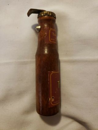 Vintage Trophy Beer Bottle Opener Advertising Wooden Bottle 4