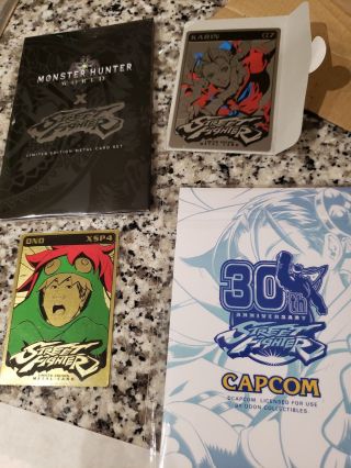 Sdcc 2018 Udon Street Fighter And Monster Hunter Bundle With Special Cards