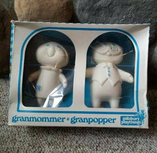 1974 Pillsbury Doughboy Grandmommer & Grandpopper Vinyl Figures