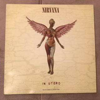 Rare Nirvana In Utero Lp 1993 1st Editon Clear Vinyl Only 15,  000 Cobain