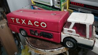 Vintage Park Plastics Texaco Tanker Large Metal Toy Truck Tonka