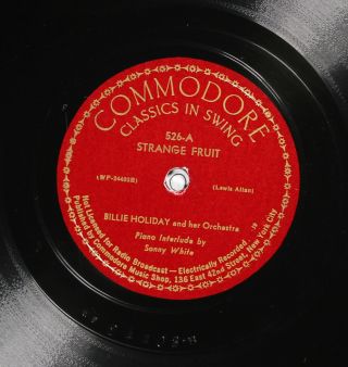 Billie Holiday And Her Orchestra Commodore 526 Jazz 78