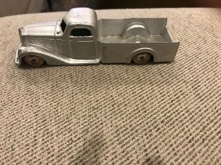 Vintage Tootsie Toy 6 " Silver Truck Made In Usa