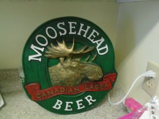Moosehead Canadian Beer Advertising Sign Bar Pub Tavern Lager Garage Moose