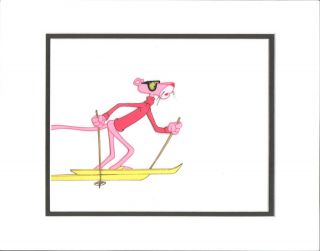 Pink Panther Pink - Lined Production Cel And Key Drawing 1980 Depatie Freleng 43