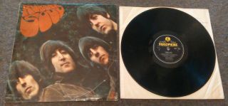 The Beatles - Rubber Soul - Rare Uk Parlophone 12 " Stereo Vinyl Lp Yb