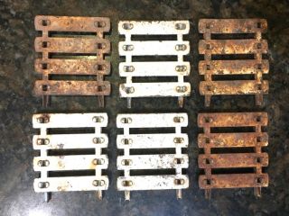 6 Old Rusty Metal Stock Racks for Tonka,  Ertl,  Nylent,  etc. 2