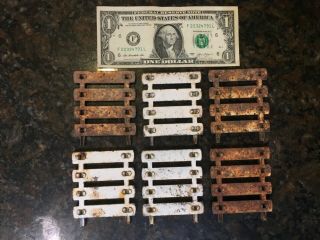 6 Old Rusty Metal Stock Racks for Tonka,  Ertl,  Nylent,  etc. 3