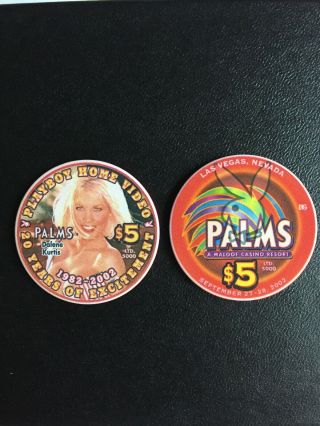 Palms Casino Las Vegas $5 Dalene Kurtis 2002 Casino Chip Uncirculated/mint