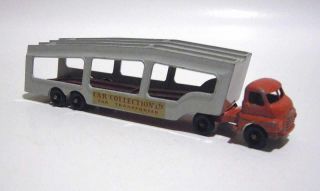 A - 2 Matchbox Lesney Accessory Pack No 2 - Car Transporter - Red/gray - Bpw