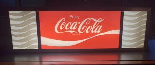 Vintage Coca Cola Light 1970s Authentic 14 " X 4 " X 5 " Ships In Usa