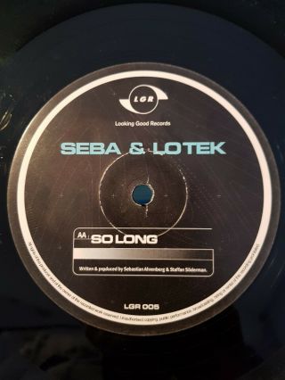 Seba & Lotek - So Long / Sonic Winds - Looking Good - Lgr005 Bukem - Rare