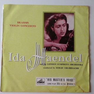 RARE CLP 1032 Ida Haendel Brahms Violin Concerto First UK HMV LP VG,  /VG 2